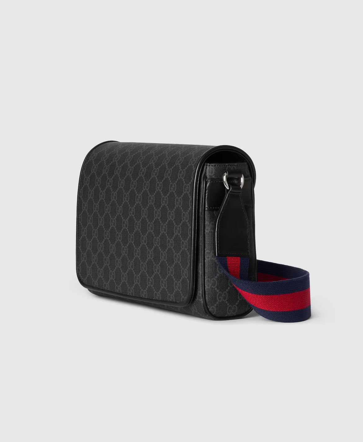 Bolso de hombro mediano negro GG