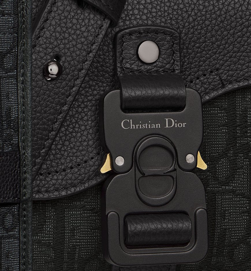 Mini sac Messenger à rabat Saddle Noir