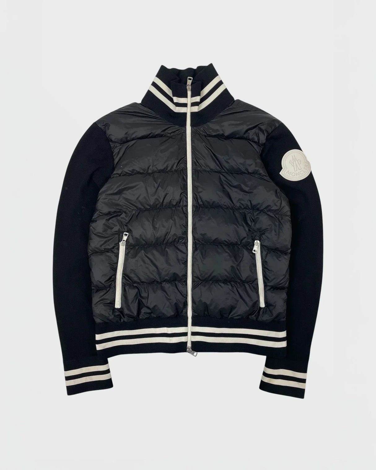 Chaqueta de plumón bimaterial Moncler