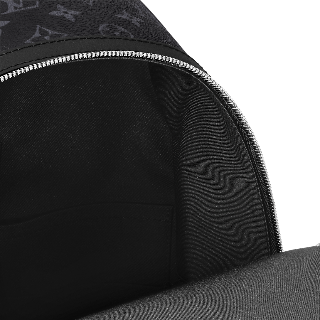 Mochila Discovery PM de lona con monograma en color negro