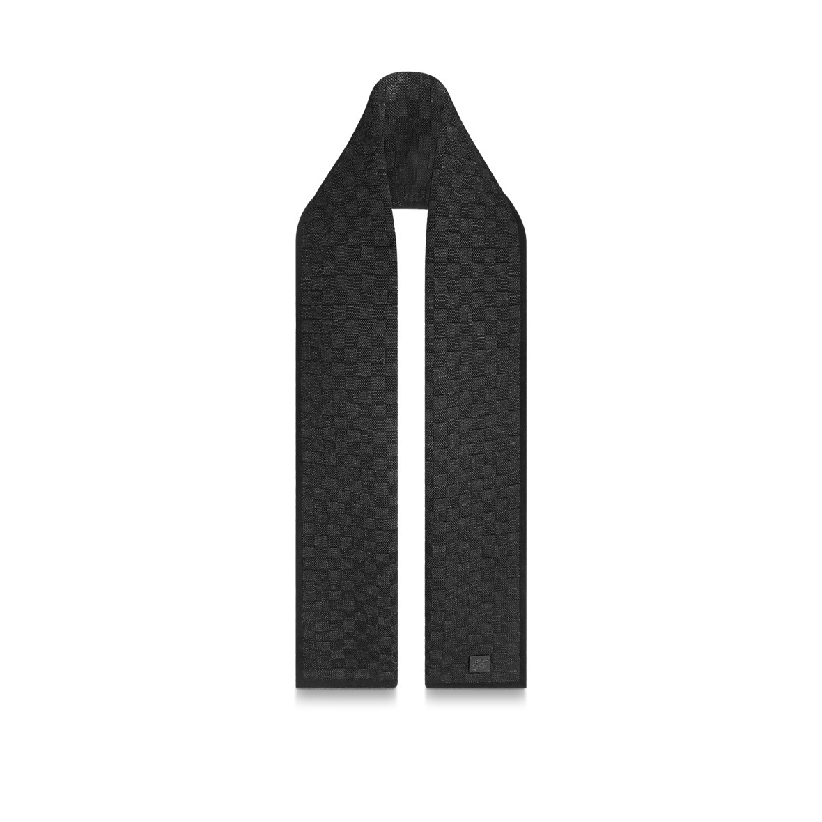 Bonnet et Écharpe Néo Petit Damier Noir