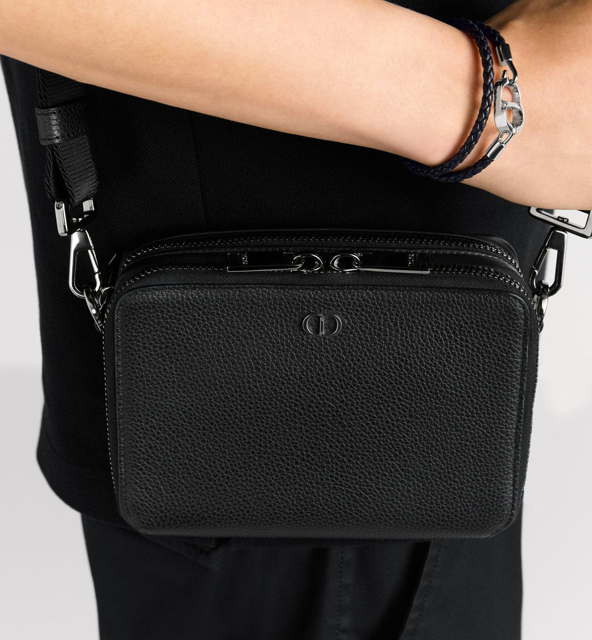 Bolsa de hombro con cremallera CD Icon