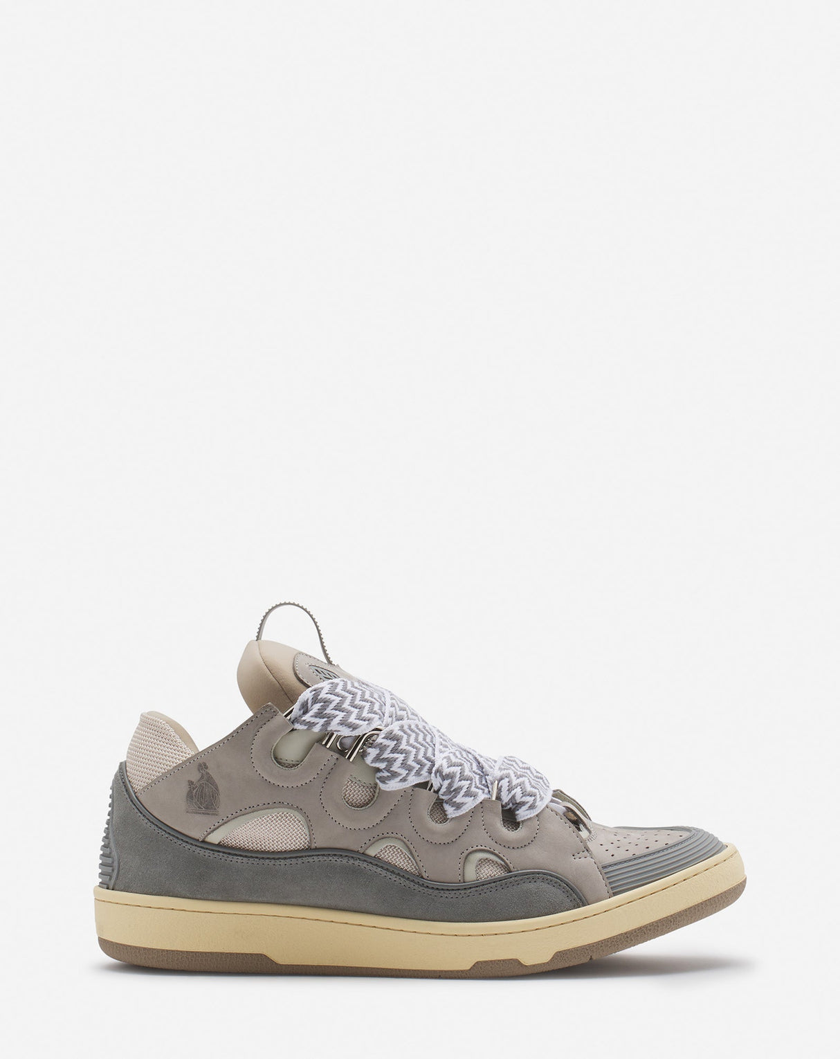 LANVIN LEATHER CURB GRIS