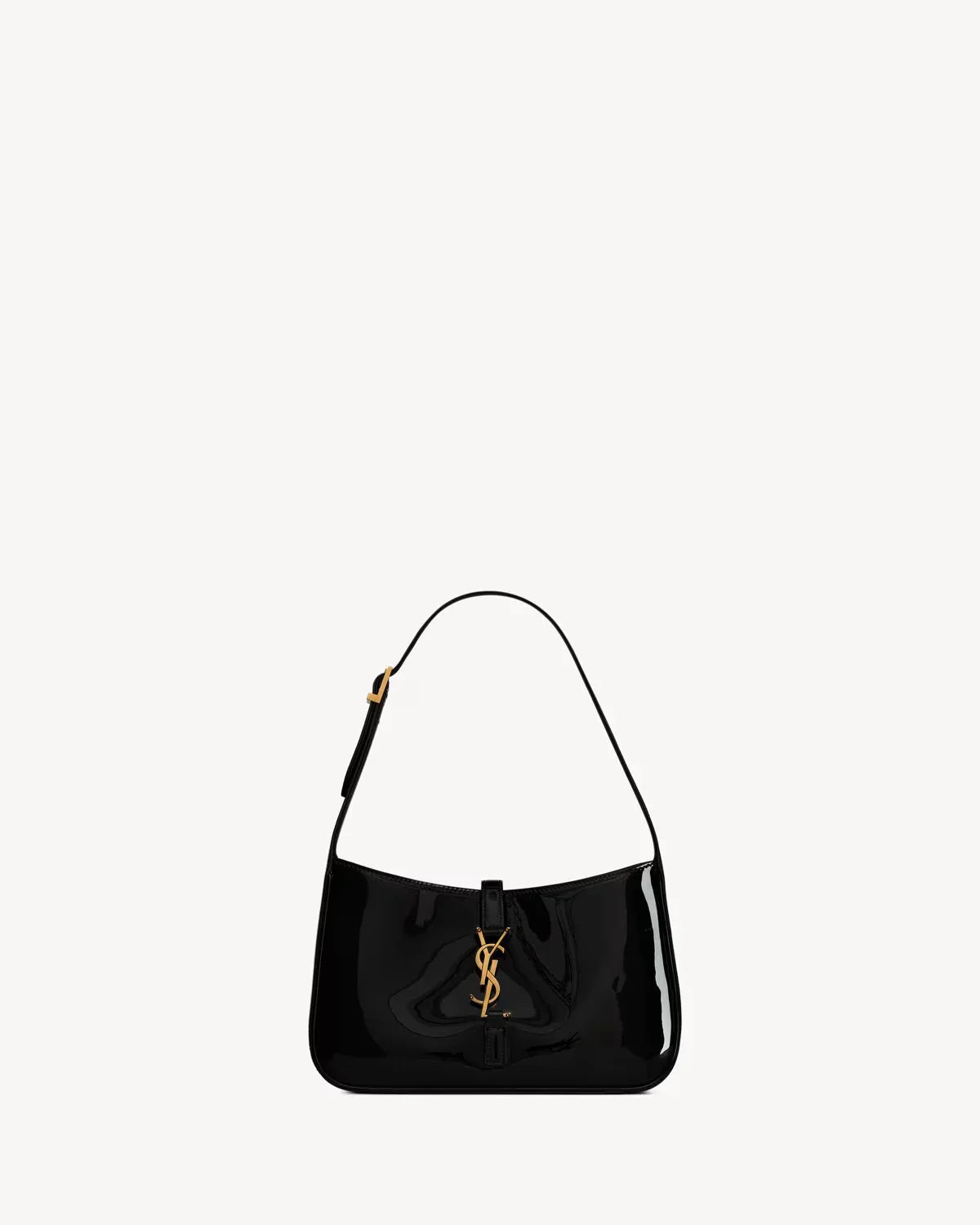 YSL - le 5 Ã 7 en cuir verni noir