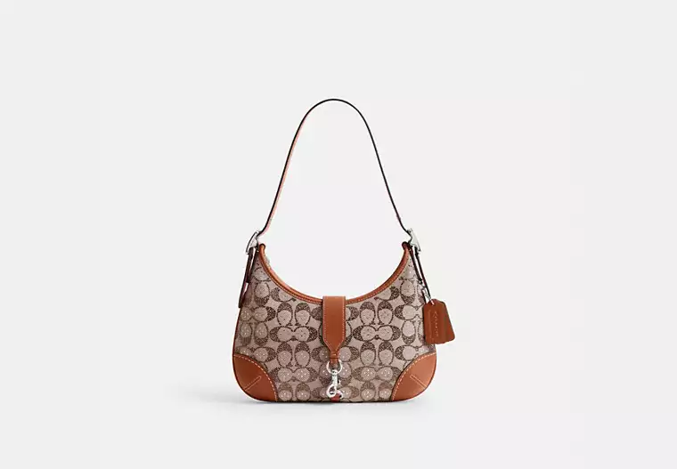 Sac hobo Hamptons en jacquard exclusif à cristaux