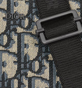 Bolso de hombro con cremallera negro y beige