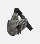 Sac Saddle Noir et Beige