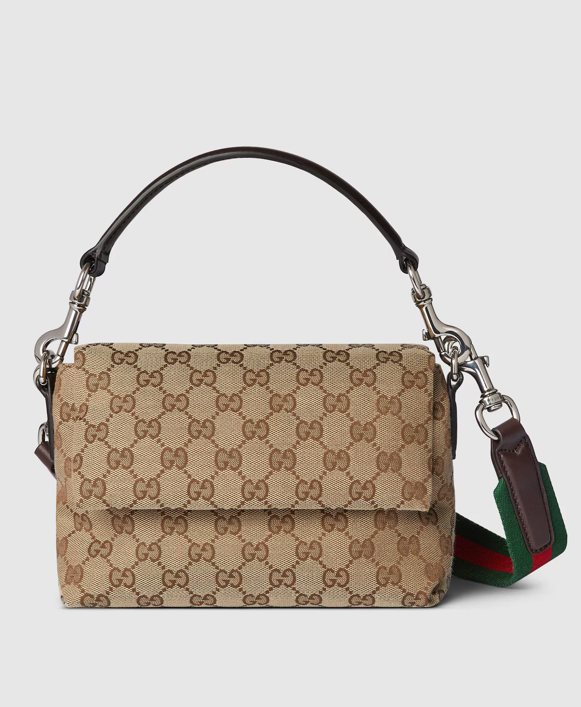 Bolso bandolera pequeño de lona GG