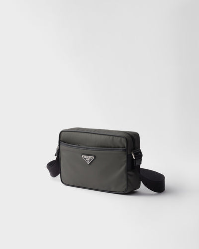 Bolso de hombro de Re-Nylon y Saffiano