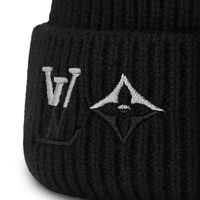 Gorro negro doble LV