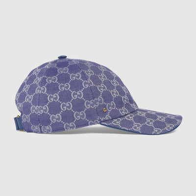 GORRA DE LONA GG Azul grisáceo