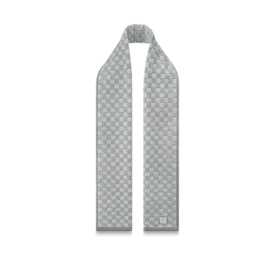 Gorro y bufanda de cuadros grises Neo Little