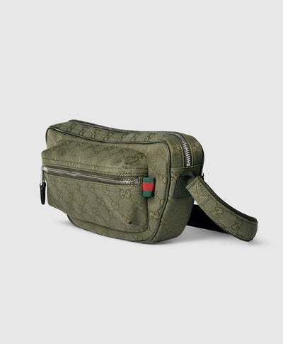 Bolso de hombro grande de lona GG