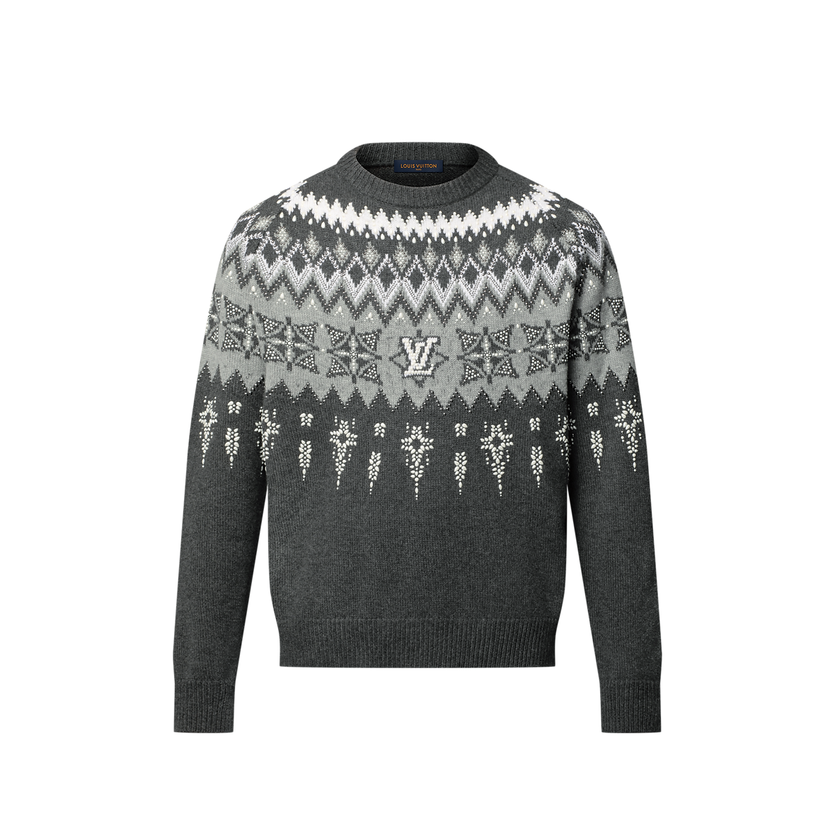 Suéter adornado con lana y cachemira