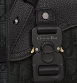 Mini sac Messenger à rabat Saddle Noir