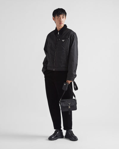 Sac porté épaule en Re-Nylon et cuir Saffiano