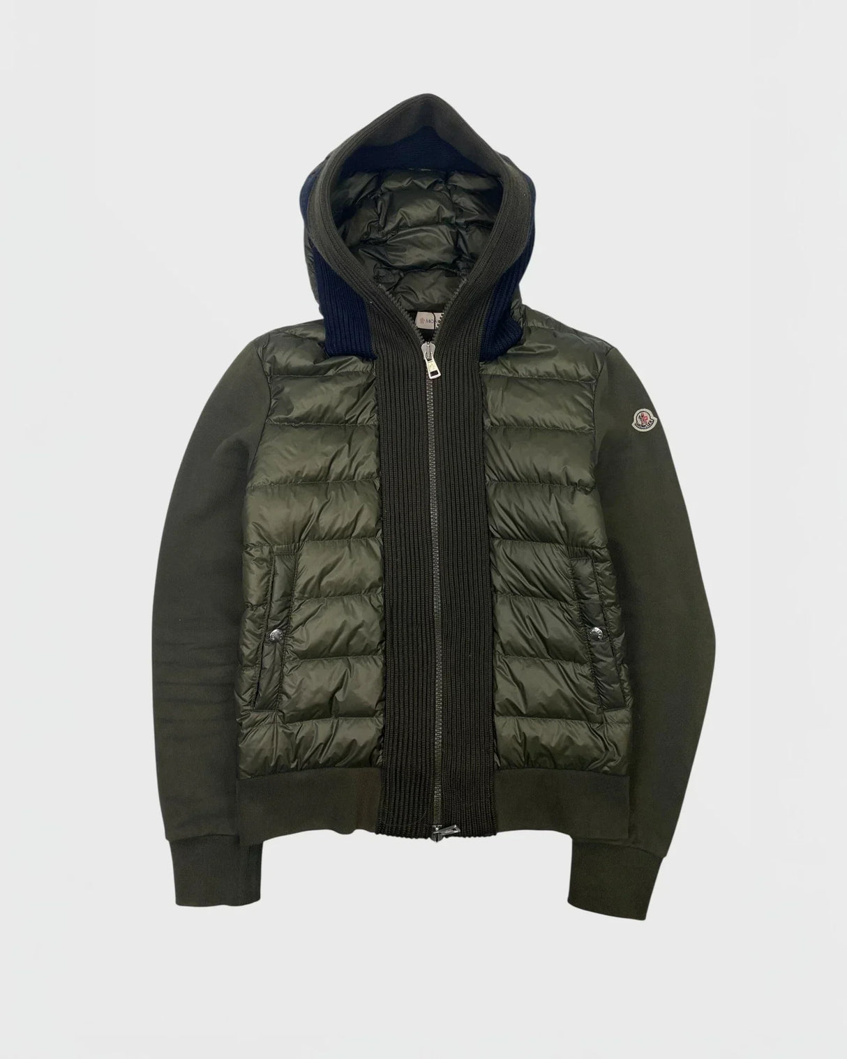 Moncler veste bi-matière cardigan