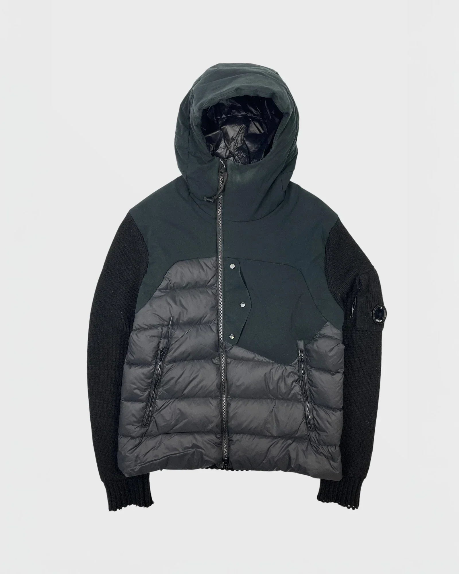 Chaqueta tipo cárdigan de dos materiales de CP Company