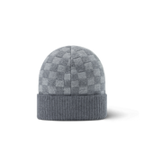 Bonnet et Écharpe Néo Petit Damier Gris