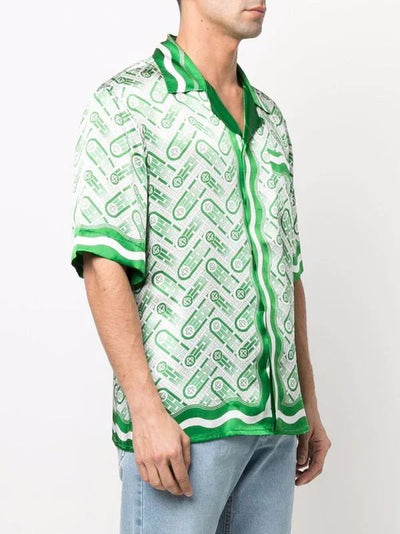 Camisa con estampado de monograma de Casablanca Ping Pong