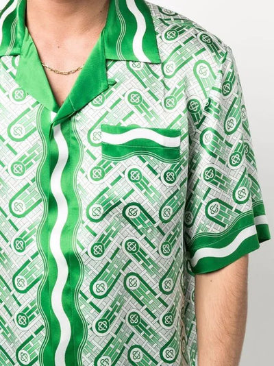 Camisa con estampado de monograma de Casablanca Ping Pong