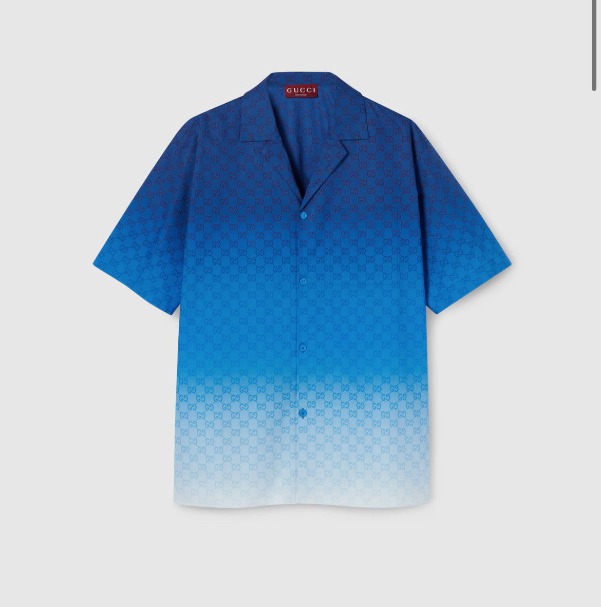 Camisa de bolos de popelina de algodón estampada