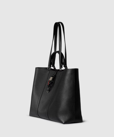 Bolso tote con correa de red de tamaño grande