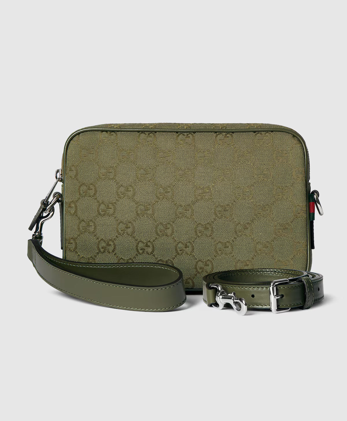 Bolso bandolera pequeño de lona GG