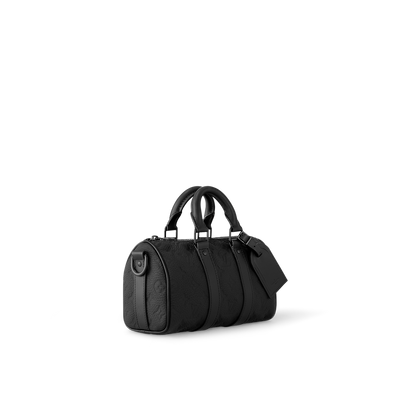 Bolso de hombro Keepall 25 de cuero negro