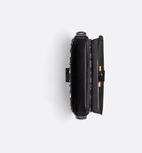 Mini sac Messenger à rabat Saddle Noir et Beige