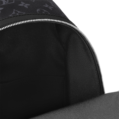 Mochila Discovery PM de lona con monograma en color negro