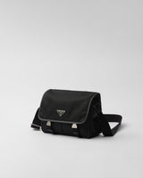 Sac porté épaule en Re-Nylon et cuir Saffiano