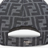 Casquette de baseball en tissu jacquard FF bleu