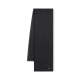 Bonnet et Écharpe Néo Petit Damier Noir