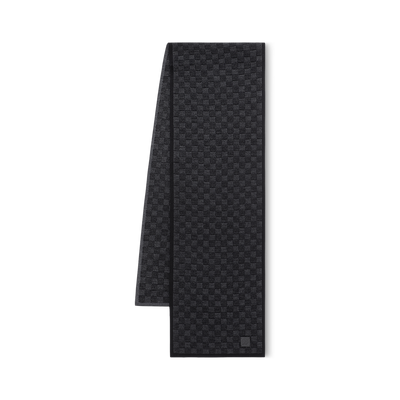 Sombrero y bufanda negros de cuadros de Neo Petit