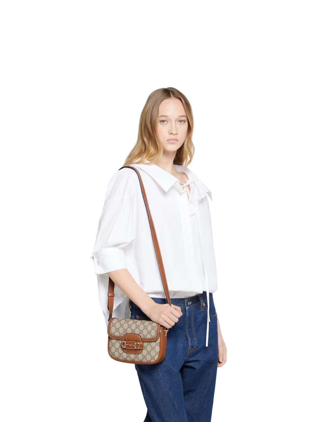 Sac à épaule Gucci Horsebit 1955 Soft petit format