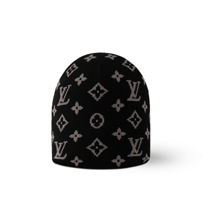 Sombrero y bufanda negros con monograma LV Fit