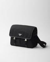 Sac porté épaule en Re-Nylon et cuir Saffiano