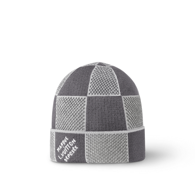 Bonnet et Écharpe Damier Heritage Gris