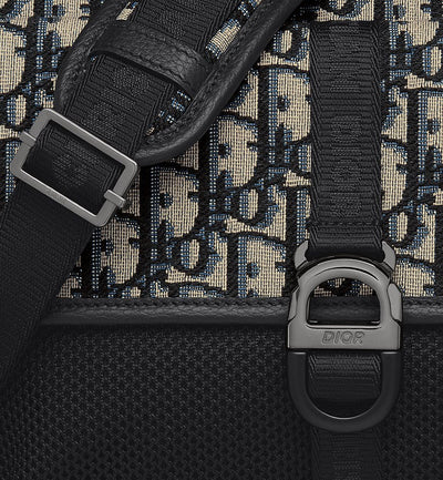 Bolso de hombro Dior 8 negro y beige