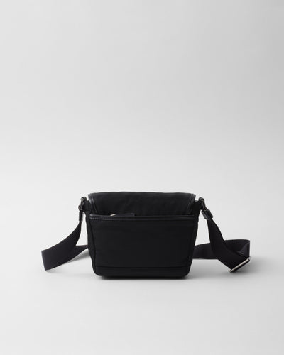 Sac porté épaule en Re-Nylon et cuir Saffiano