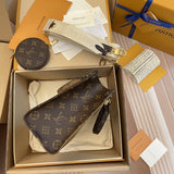 LV - Bolso tote doble pequeño OnTheGo BB Maron