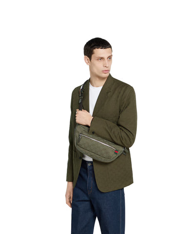 Bolso de hombro grande de lona GG