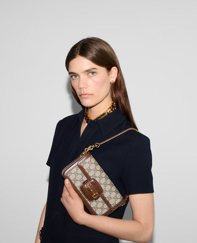 Bolso de hombro pequeño Gucci Horsebit 1955