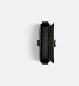 Sac Messenger à rabat Saddle Small Noir et Beige