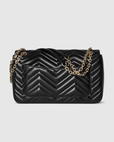 Bolso de hombro grande con estampado GG Marmont