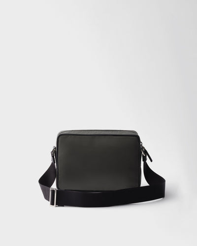 Bolso de hombro de Re-Nylon y Saffiano