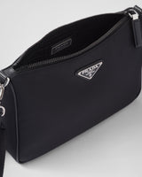 Sac porté épaule en Re-Nylon et cuir Saffiano