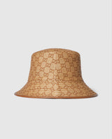 Chapeau seau en paille GG
