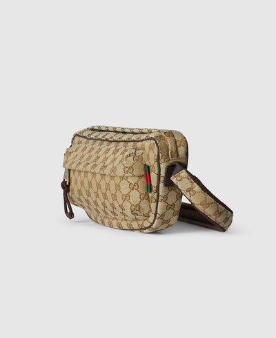 Bolso de hombro grande de lona GG